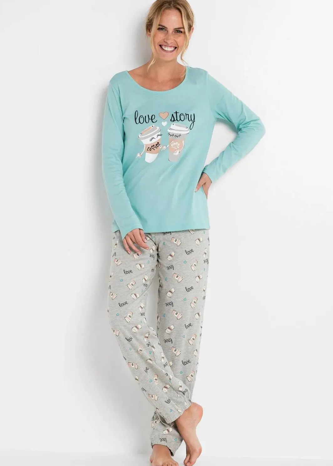 Best Pyjama mit Bio-Baumwolle Damen Wäsche·Nachtwäsche|Nachhaltigere Materialien