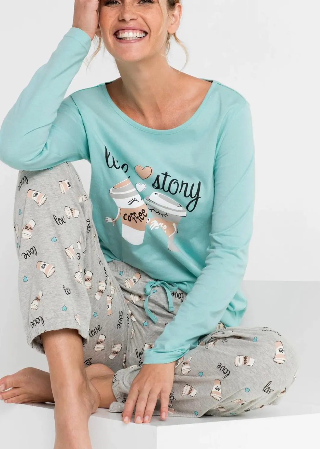 Best Pyjama mit Bio-Baumwolle Damen Wäsche·Nachtwäsche|Nachhaltigere Materialien