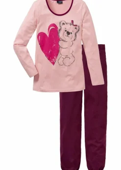 Damen bonprix Nachhaltigere Materialien|Nachtwäsche|Pyjama mit Bio-Baumwolle