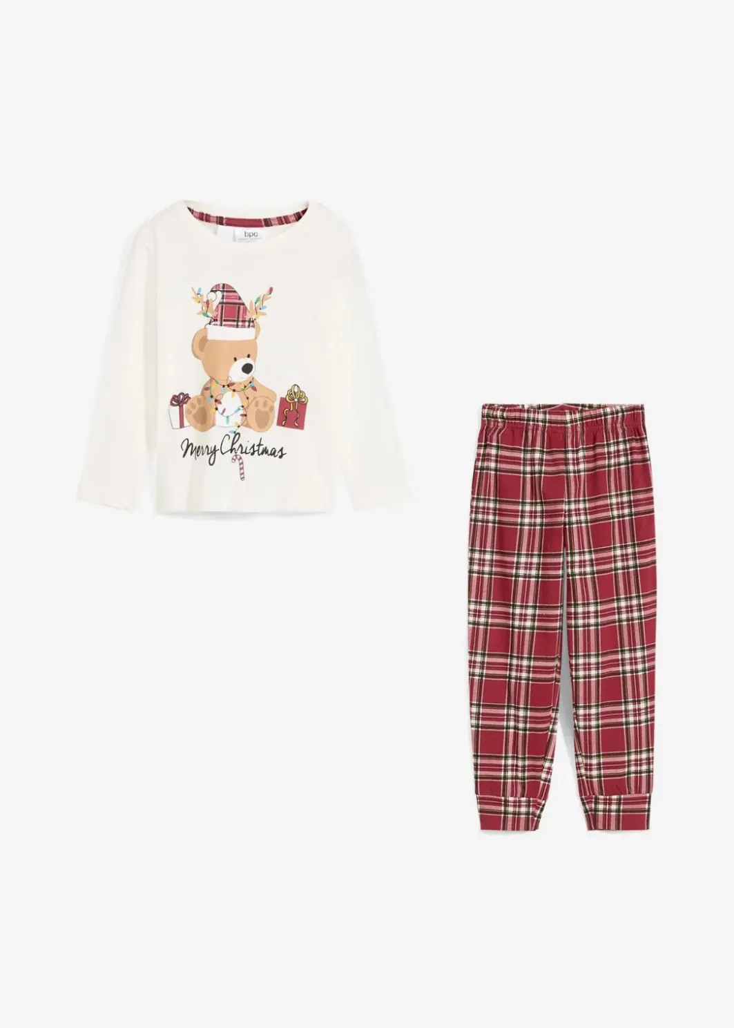 Kinder bonprix Jungen·Nachtwäsche|Mädchen·Nachtwäsche|Pyjama mit Bio-Baumwolle (2-tlg. Set)