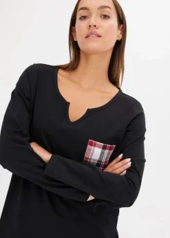 Clearance Pyjama mit Flanellhose Damen Wäsche·Nachtwäsche|Nachtwäsche