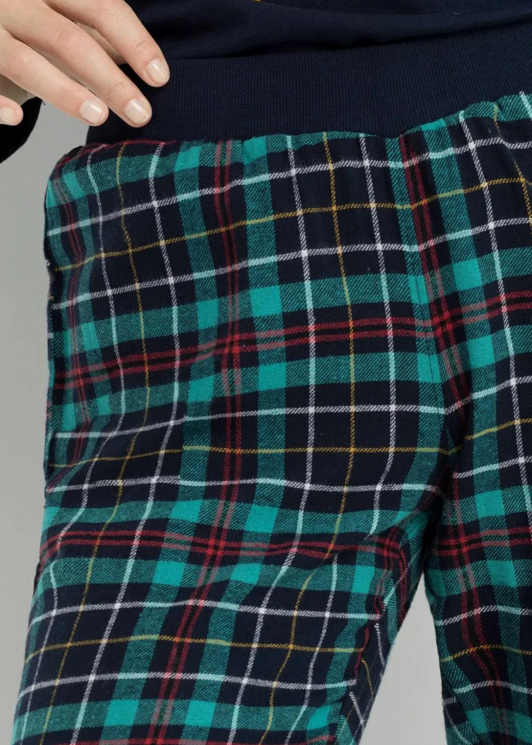Pyjama mit Flanellhose Damen Wäsche·Nachtwäsche|Nachtwäsche