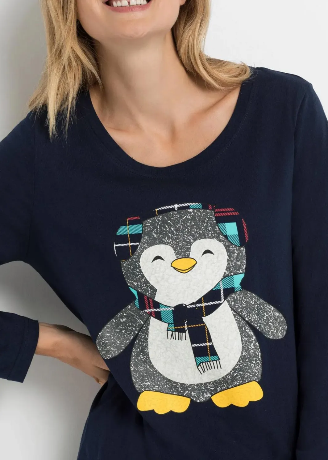 Pyjama mit Flanellhose Damen Wäsche·Nachtwäsche|Nachtwäsche