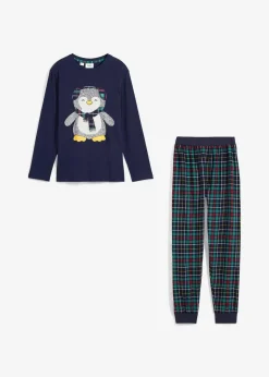 Clearance Pyjama mit Flanellhose und Bio-Baumwolle (2-tlg. Set) Kinder Jungen·Nachtwäsche|Mädchen·Nachtwäsche
