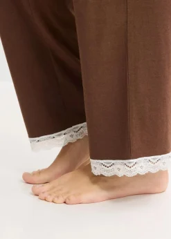 New Pyjama mit Knopfleiste Damen Nachhaltigere Materialien|Nachtwäsche
