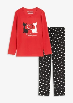 Damen bonprix Wäsche·Nachtwäsche|Nachhaltigere Materialien|Pyjama mit Schlafmaske
