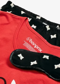 Damen bonprix Wäsche·Nachtwäsche|Nachhaltigere Materialien|Pyjama mit Schlafmaske