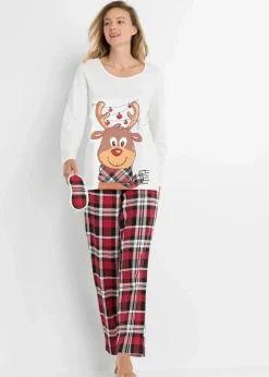 Damen bonprix Wäsche·Nachtwäsche|Nachhaltigere Materialien|Pyjama mit Schlafmaske