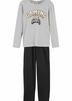 Kinder bonprix Jungen·Nachtwäsche|Pyjama mit weicher Baumwolle (2-tlg. Set)