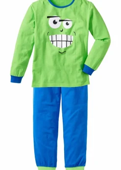 Kinder bonprix Jungen·Nachtwäsche|Pyjama mit weicher Baumwolle (2-tlg. Set)