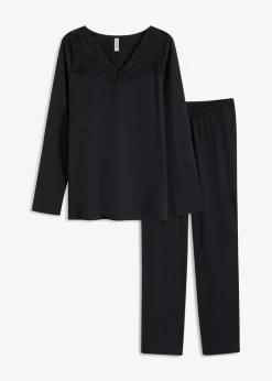 Sale Pyjama mit zarter Spitze Damen Wäsche·Nachtwäsche|Nachtwäsche