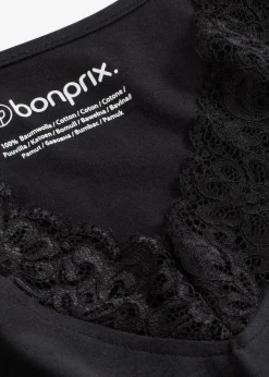 Damen bonprix Wäsche·Nachtwäsche|Nachtwäsche|Pyjama mit zarter Spitze