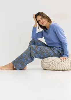 Sale Pyjama (3-tlg.Set) aus reiner Baumwolle Damen Wäsche·Nachtwäsche|Nachtwäsche