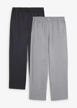 Herren bonprix Pyjamas|Große Größen|Pyjamahosen aus Jersey (2er Pack)