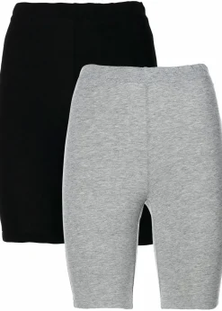 Damen bonprix Hosen|Basics|Radlerhose (2er Pack)