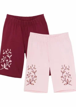 Outlet Radlerhose mit Bio-Baumnwolle (2er Pack) Kinder Mädchen 9-16 Jahre·Mehrfachpacks|Mädchen 2-8 Jahre·Nachhaltigere Materialien