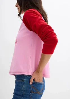Damen bonprix Nachhaltigere Materialien|Shirts & Tops|Raglanshirt aus reiner Bio-Baumwolle