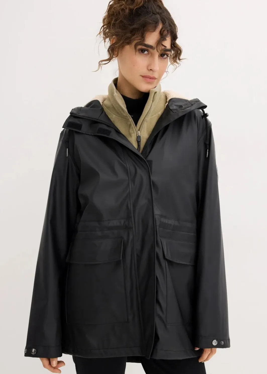 Hot Regenjacke mit Teddyfutter Damen Bekleidung·Hosen|Jacken & Mäntel