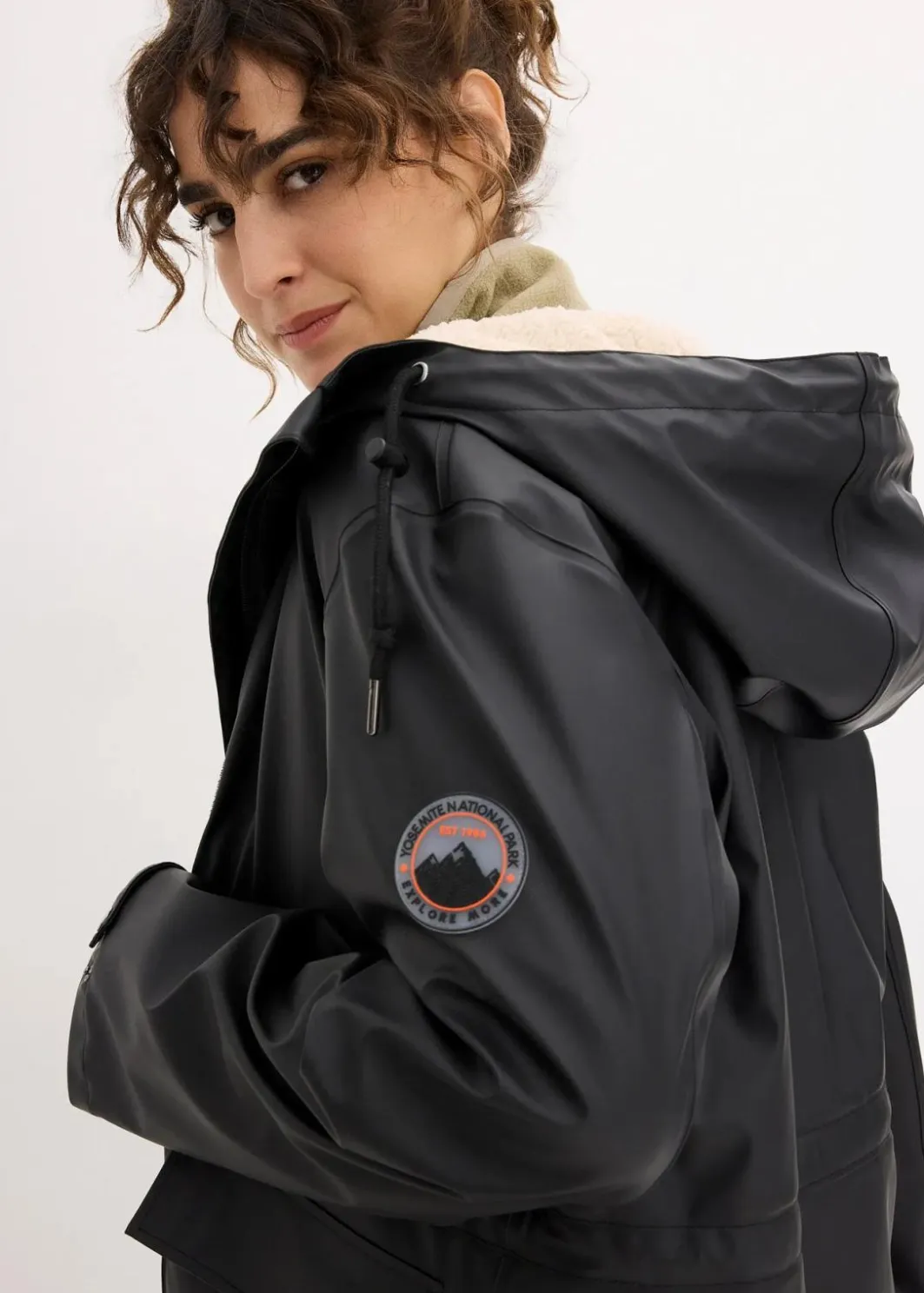 Hot Regenjacke mit Teddyfutter Damen Bekleidung·Hosen|Jacken & Mäntel