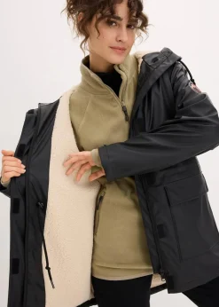 Hot Regenjacke mit Teddyfutter Damen Bekleidung·Hosen|Jacken & Mäntel