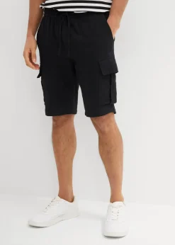 Herren bonprix Hosen|Shorts|Regular Fit Bermuda aus luftigem Musselin