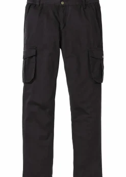 Regular Fit Cargohose aus reiner Baumwolle mit Komfortschnitt, Straight Herren Große Größen|Hosen