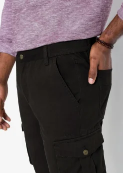 Regular Fit Cargohose aus reiner Baumwolle mit Komfortschnitt, Straight Herren Große Größen|Hosen
