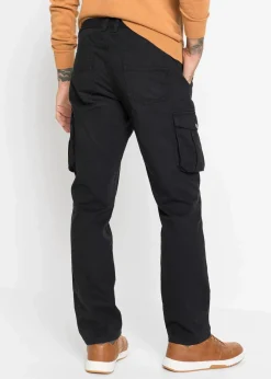 Outlet Regular Fit Cargohose aus reiner Baumwolle, Straight Herren Große Größen|Basics