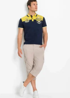 Best Regular Fit Cargo-Long-Bermuda aus reiner Baumwolle Herren Große Größen|Shorts