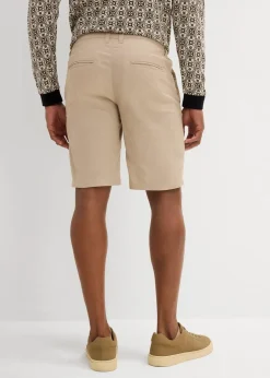 Herren bonprix Hosen|Shorts|Regular Fit Chino-Bermuda aus luftigem Leinen-Mix