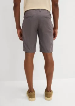 Outlet Regular Fit Chino-Bermuda aus luftigem Leinen-Mix Herren Große Größen|Shorts