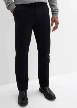 Herren bonprix Große Größen|Basics|Regular Fit Chinohose aus reiner Baumwolle, Straight
