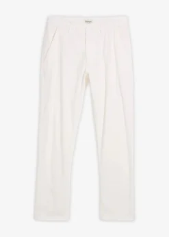 Herren bonprix Große Größen|Hosen|Regular Fit Chinohose aus reinem Leinen, Straight