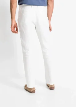 Herren bonprix Große Größen|Hosen|Regular Fit Chinohose aus reinem Leinen, Straight