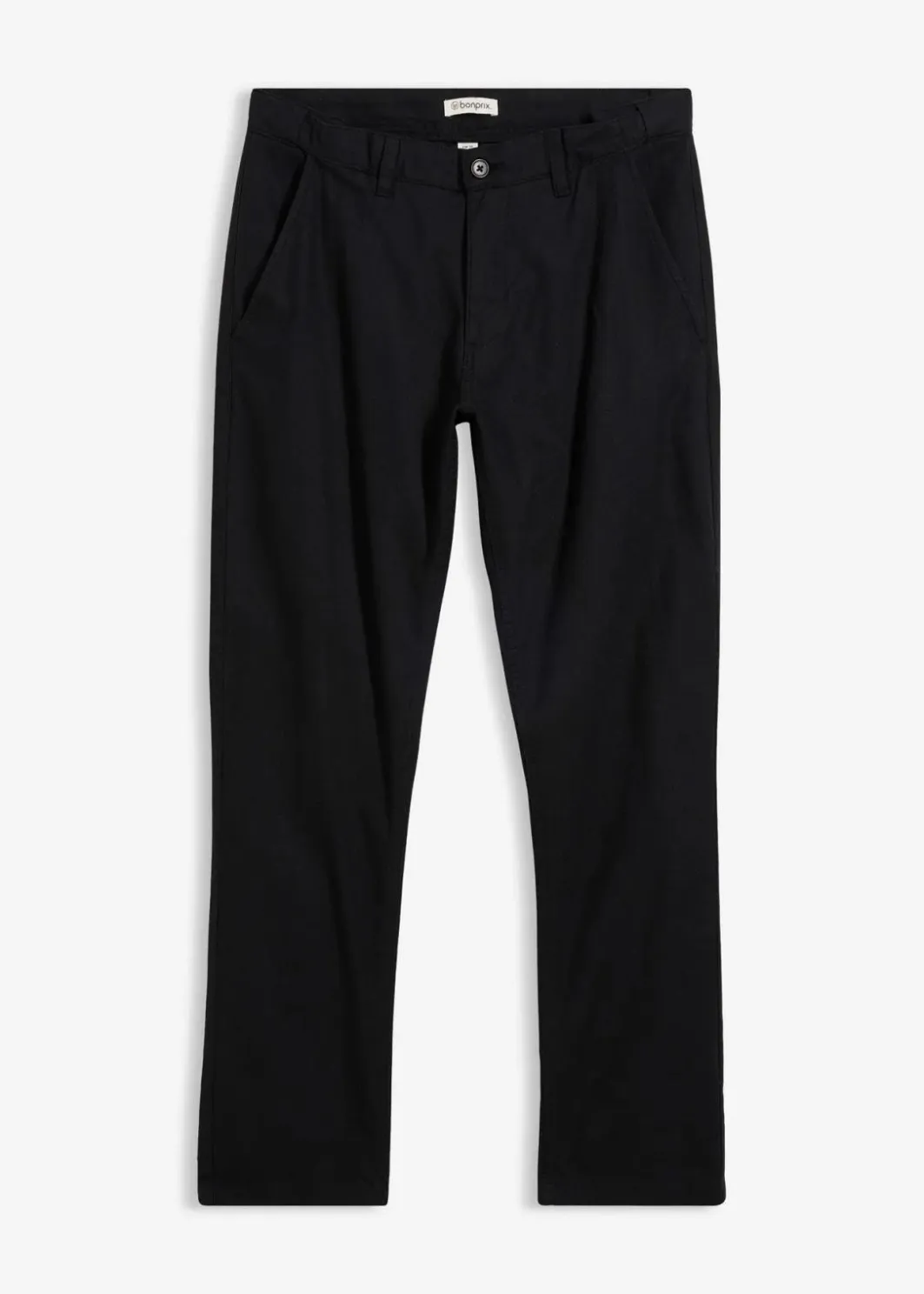 Herren bonprix Große Größen|Hosen|Regular Fit Chinohose aus reinem Leinen, Straight