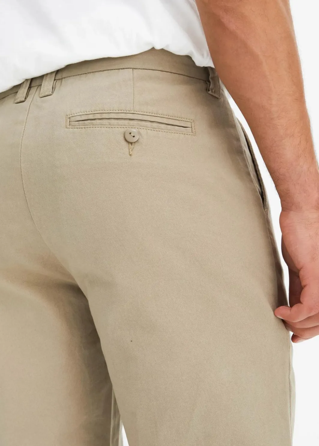 Clearance Regular Fit Chinohose aus reiner Baumwolle, Straight Herren Hosen|Basics