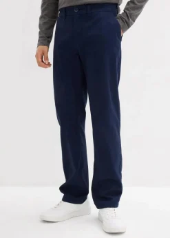 Herren bonprix Hosen|Basics|Regular Fit Chinohose aus reiner Baumwolle, Straight