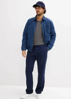 Herren bonprix Hosen|Basics|Regular Fit Chinohose aus reiner Baumwolle, Straight