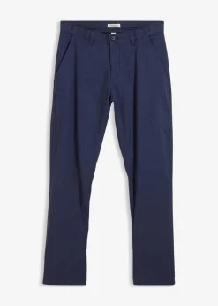 Herren bonprix Hosen|Große Größen|Regular Fit Chinohose aus reinem Leinen, Straight