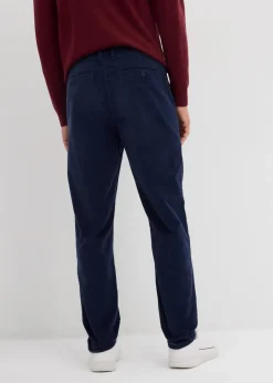 Herren bonprix Große Größen|Hosen|Regular Fit Cordhose aus recyclingfähigem Bio-Baumwollstretch, Tapered