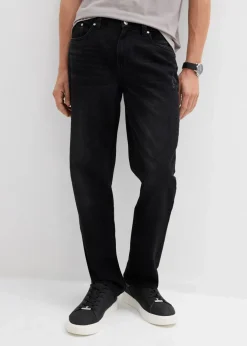 Herren bonprix Jeans|Große Größen|Regular Fit Jeans aus reiner Baumwolle mit Komfortbund, Straight