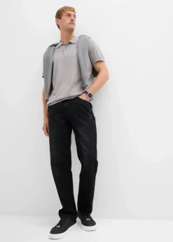 Herren bonprix Jeans|Große Größen|Regular Fit Jeans aus reiner Baumwolle mit Komfortbund, Straight