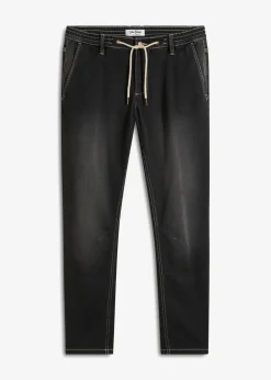Outlet Regular Fit Jeans-Jogger mit Komfortbund, Tapered Herren Jeans|Große Größen