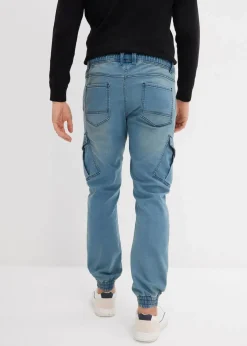 Herren bonprix Jeans|Sweat|Regular Fit Jeans-Jogger mit Komfortbund, Straight