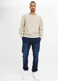 Discount Regular Fit Jeans-Jogger mit Komfortbund, Tapered Herren Große Größen|Jeans