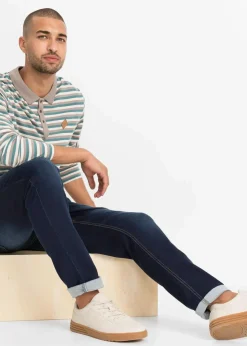 New Regular Fit Jeans-Jogger mit Komfortbund, Tapered Herren Große Größen|Jeans
