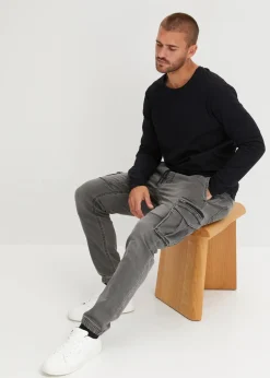 Herren bonprix Jeans|Sweat|Regular Fit Jeans-Jogger mit Komfortbund, Straight
