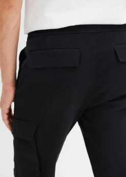 Herren bonprix Große Größen|Hosen|Regular Fit Schlupf-Cargohose, Straight