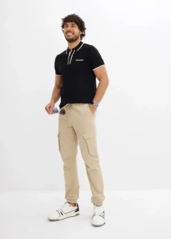 Online Regular Fit Schlupf-Cargohose, Straight Herren Hosen|Große Größen