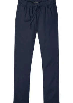 New Regular Fit Schlupfhose aus luftigem Leinen-Mix, Straight Herren Große Größen|Hosen